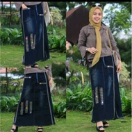Jeans skirt /Wanita Latest jeans skirt / latest jeans skirt / pencil jeans skirt / long jeans skirt 