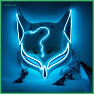 Halloween cos Li Renchou light mask light luminous fox mask cyberpunk helmet mechanical Halloween co