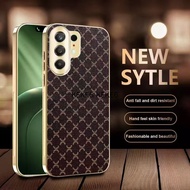 Checked Pattern Suitable for 1+TURBO6 V Leather 1+Ace6 Phone Case 1+Ace5/Ace5Pro Plating Precision H