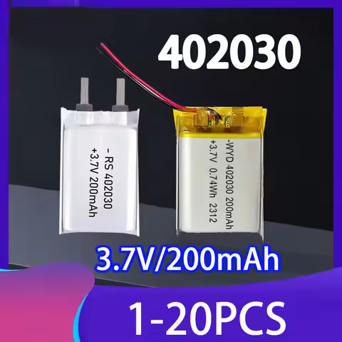 3.7V Rechargeable Battery 402030 200mAh Li-polymer Battery for Smart Bracelet Voice Recorder GPS Tab