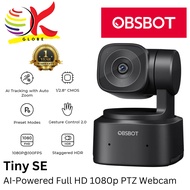 OBSBOT TINY SE AI-POWERED FULL HD 1080P PTZ WEBCAM WITH AI TRACKING WITH AUTO ZOOM, 1/2.8" CMOS & VA