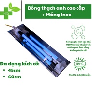 Combo stainless steel trough + UV bulb 45cm, 60cm ultraviolet air disinfection light bulb ozone quar