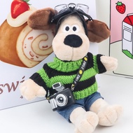 Head Dog Strap Camera Decoration Sound Glowing Camera Pilot Dog Flashing Small Camera Cotton Doll Us