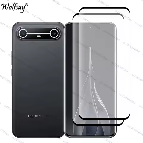 Curved Edge Tempered Glass For Tecno Spark Slim Screen Protector For Tecno Spark Slim Glass For Tecn