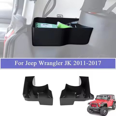 Car Rear Trunk Side Organizer Tray for Jeep Wrangler JK JKU Sahara Rubicon 2011-2017 Trunk Tools Sto