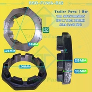 Alxe Lock Nut Untuk Treler [86mm X 120mm X 29mm] FUWA ROR 10A 5815 10A5815 [ALN-FUWA]