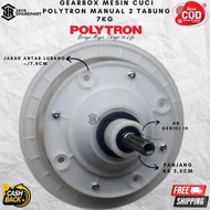 MAKSIMAL (Gratis Ongkir) Geaok Mesin Cuci Polytron Manual 2 Tabung 7kg