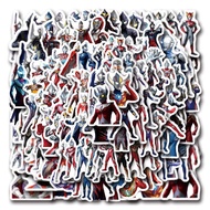 100PCS Ultraman Stickers Waterproof Ultra Seven Zoffy Ace Jack Taro Tiga Dyna Gaia Geed Sticker For 