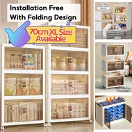 CAGK Foldable Cabinet Drawer Chest Stackable Storage Drawer Cabinet Wardrobe Home Organizer Storage 