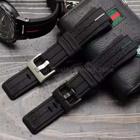 Silicone Bracelet for Timex Expedition Tide-Temp-Compass T2N720 T2N721 T2N739 Watchband 16x24mm Elas