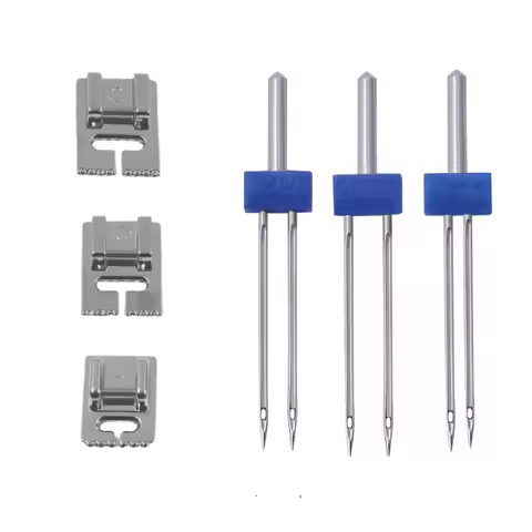 3/4/6Pcs Sewing Machine Double Twin Needles Wrinkled Sewing Presser Foot Sewing machine Needles Size