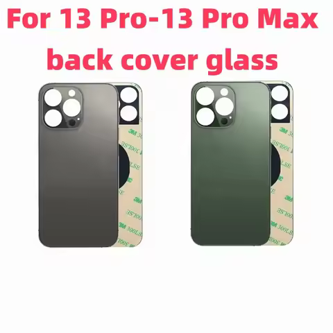 Back Glass+3M glue For IPhone 13Pro-13 PM Back Cover Glass Fast Replacement Housing Battery Cover Bi