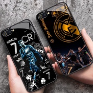 DK-60 CR7 Madrid HD Glass Casing hp OPPO A3X A3i A5 A40 A3S A12E A93 F17 Reno 4 4F Lite Pro