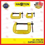 Hasston C-Clamp 3pcs 1", 2", 3" Yellow C-Clamp/ (0760-001)