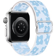 Stretchy Nylon Loop Bands Compatible With Apple Watch 38mm 40mm 41mm 42mm 44mm 49mm Adjustable Soft 