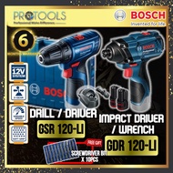 BOSCH COMBO SET GSR120-LI + GDR120-LI 12V DRILL DRIVER + IMPACT DRIVER WRENCH (GSR 120 GDR 120 GSR12