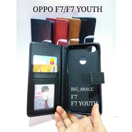 Leather Case - Flip cover OPPO F7 - F7 Youth - leather wallet case