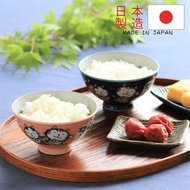 【日本製！40年品牌！傳統工藝!!】雙宿雙棲招財貓美濃燒陶瓷碗 (11.5X6.2cm )