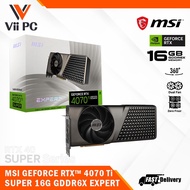 MSI GeForce RTX 4070 Ti SUPER/ RTX4070Ti SUPER/RTX 4070Ti SUPER 16GB GDDR6X EXPERT Graphics Cards