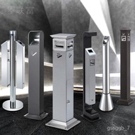 QM-8💖Ashtray Smoking Area Cigarette Holder Stainless Steel Vertical Cigarette Butt Column Floor Ashtray Shopping Mall Pu