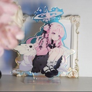 Azure Blue Azure File Ray Suit Shengyuan Mihua Fan Products Merchandise Bar Chi Badge Stand Two-Dime