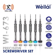 IPHONE WEILAI WI-673 SCREWDRIVER SET PRECISION SCREWDRIVER KIT (T2)1.2/(Y)0.6/(*)0.8/(+)2.5/(+)1.5/(