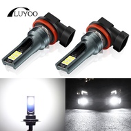 Luyoo 2Pcs H8 H11หลอดไฟ LED H1 H3 9005 HB3 9006 HB4 Led หลอดไฟ Super Bright หมอกไฟขับรถวันทำงาน12V 6000K สีขาว