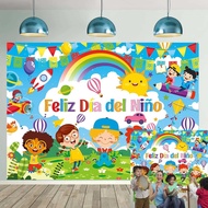 Feliz Dia Del Niño Backdrop Mexico Children's Day Background Colorful Student Fiesta Mexican Kids Ch