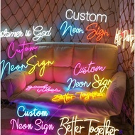 [FAST PROCESS] CUSTOM NEON LIGHT SIGNBOARD FOR YOUR BUSINESS HOME EVENT NAME | CUSTOM SIGNAGE |