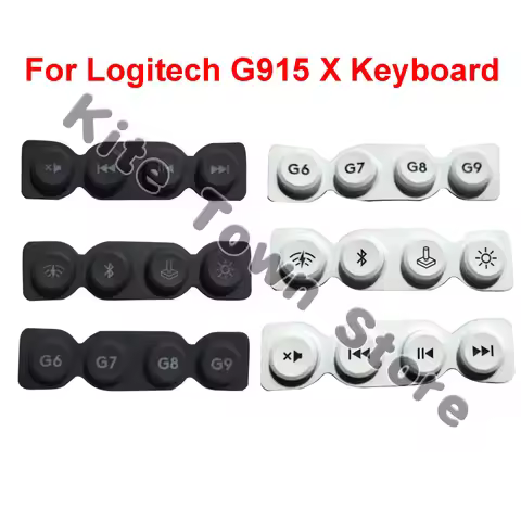 Multimedia Keycaps Rubber Keys for Logitech G915 X Mechinical Keyboard