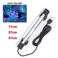 17cm 27cm 37cm Usb 5v Submersible Blue White Led Aquarium Light Fish Plant Grow Light Underwater For