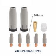 30-Piece Set of 24Kd New Coated Protective Nozzles for Non-Stick Welding Slag Protection Available i