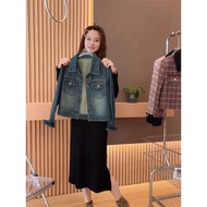 新款短款牛仔外套女休闲夹克上衣2025潮流款