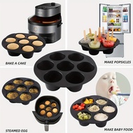 7 hole Silicone Cake Mold Airfryer Accessories Microwave Oven Baking Mold Food Grade Baking Cake Sil