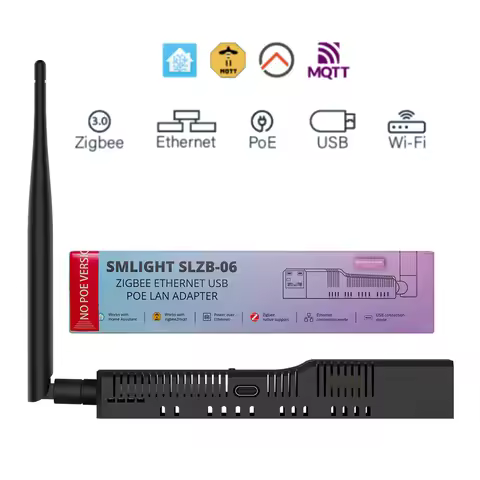 SMLIGHT SLZB-06/SLZB-06M/SLZB-06p7 Zigbee 3.0 to Ethernet,USB,WiFi gateway coordinator with PoE,work