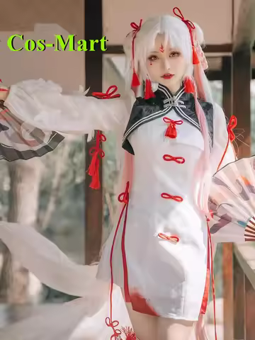 Cos-Mart Onmyoji Shiranui Cosplay Costume SSR MoDuQiMeng Skin Lovely Chinese Style Cheongsam Party R