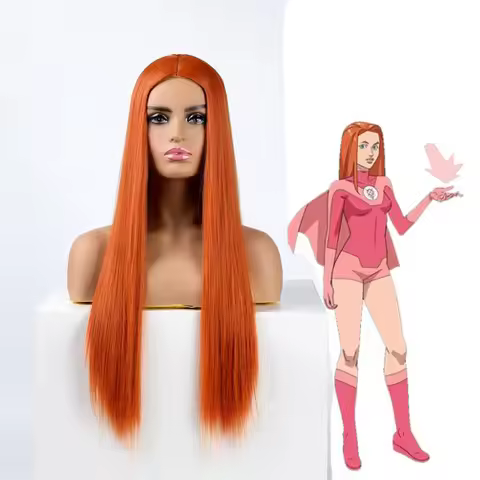 Invincible Atom Eve Cosplay Fantasia Wig Adult Women Long Straight Wigs Female Halloween Carnival Ha