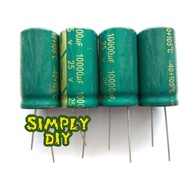 1pcs 25V 1500uF 2200uF 3300uF 4700uF 6800uF 10000uF Aluminum Electrolytic Capacitor