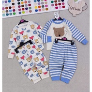 Set of 2 sets of embroidered fox bears for babies 8-25kg