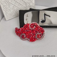 胸針 動漫胸針 火影忍者 胸針 紅雲 血雲 火影忍者 串珠