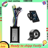 36V 48V 15A Brushless Controller T5S LCD Display Meter+130X Throttle Kit for Electric Scooter E-Bike