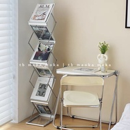 Nordic Foldable Bookshelf Minimalism Vintage Magazine Shelves Vlogger's Home Design Furniture Instag