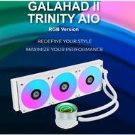 LIAN LI GALAHAD II Trinity AIO ARGB Liquid CPU Cooler 360mm BLACK / WHITE