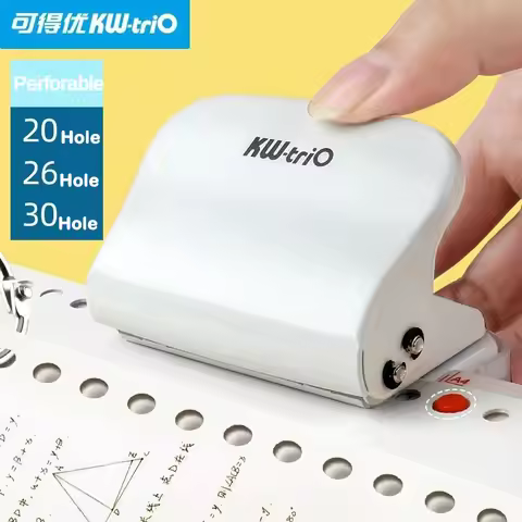 6 Hole Punch Notebook Round Hole Standard Punch Planner Papers Puncher A4 A5 B5 Binding Rings Statio