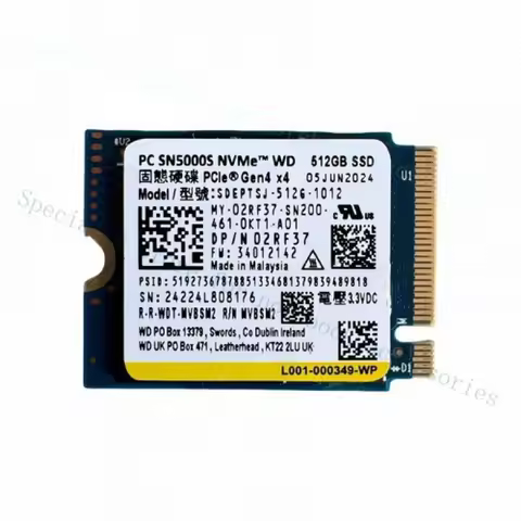 A+ WD SN5000S 512GB M.2 2230 SSD NVMe PCIe4x4 For Steam Deck ASUS ROG Flow X Laptop