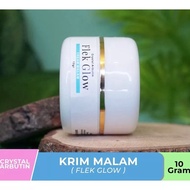 murah Cream Malam Flek Glow by Crystal Arbutin/Bestbeauty10/Krim malam