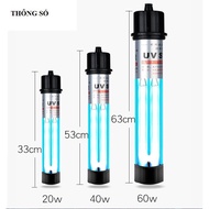 Đèn UV CoCo Cao Cấp 25W–100W – Hỗ Trợ Làm Sạch Nước – Thiết Kế Có Đối Trọng – Phù Hợp Hồ Cá Koi Và H