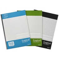 Nakabayashi Swing Logical Antibacterial Cover Notebook A4/Squared 5mm/30 Sheets Casual Color 3-Pack