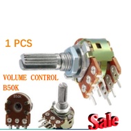 1PCS VOLUME CONTROL B50K ohm 6 pins Volume Control Dual Linear Taper Switch STEREO