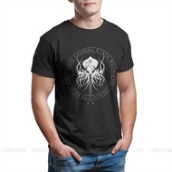 Sigil Print Cotton Fashion T Shirts Cthulhu Mythos Lovecraft Horror Great Old Ones Men Harajuku Stre